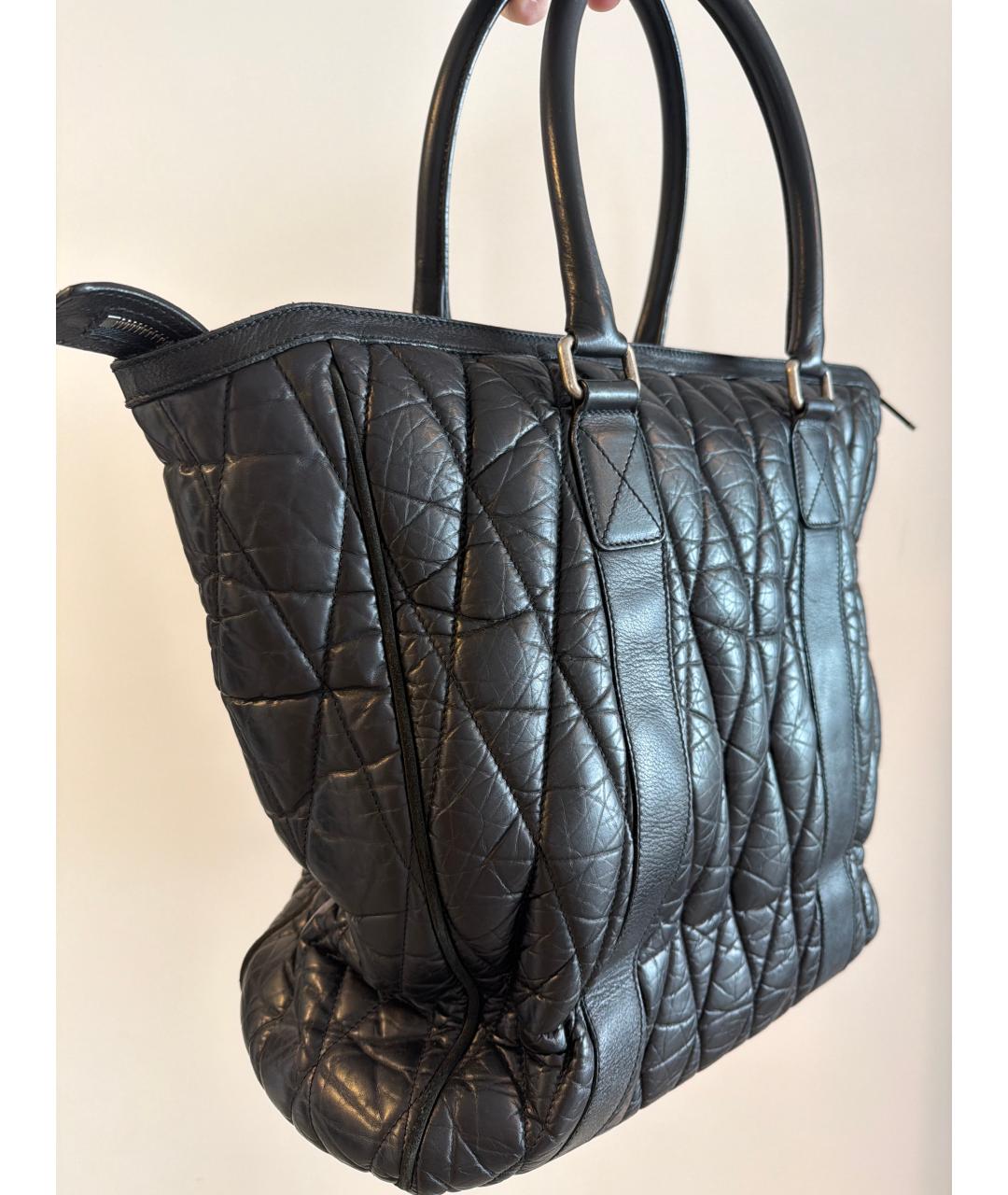 ETRO Черная кожаная сумка с короткими ручками, фото 2