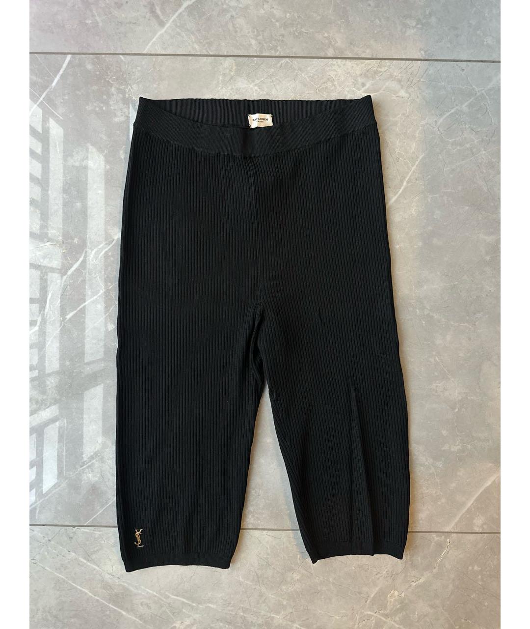 SAINT LAURENT Черные леггинсы и велосипедки, фото 2