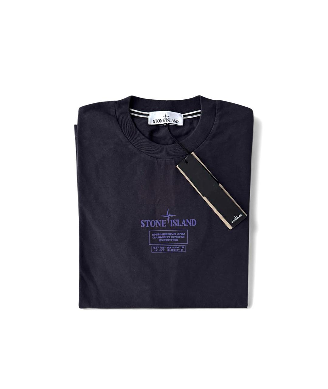 STONE ISLAND Фиолетовая хлопковая футболка, фото 5