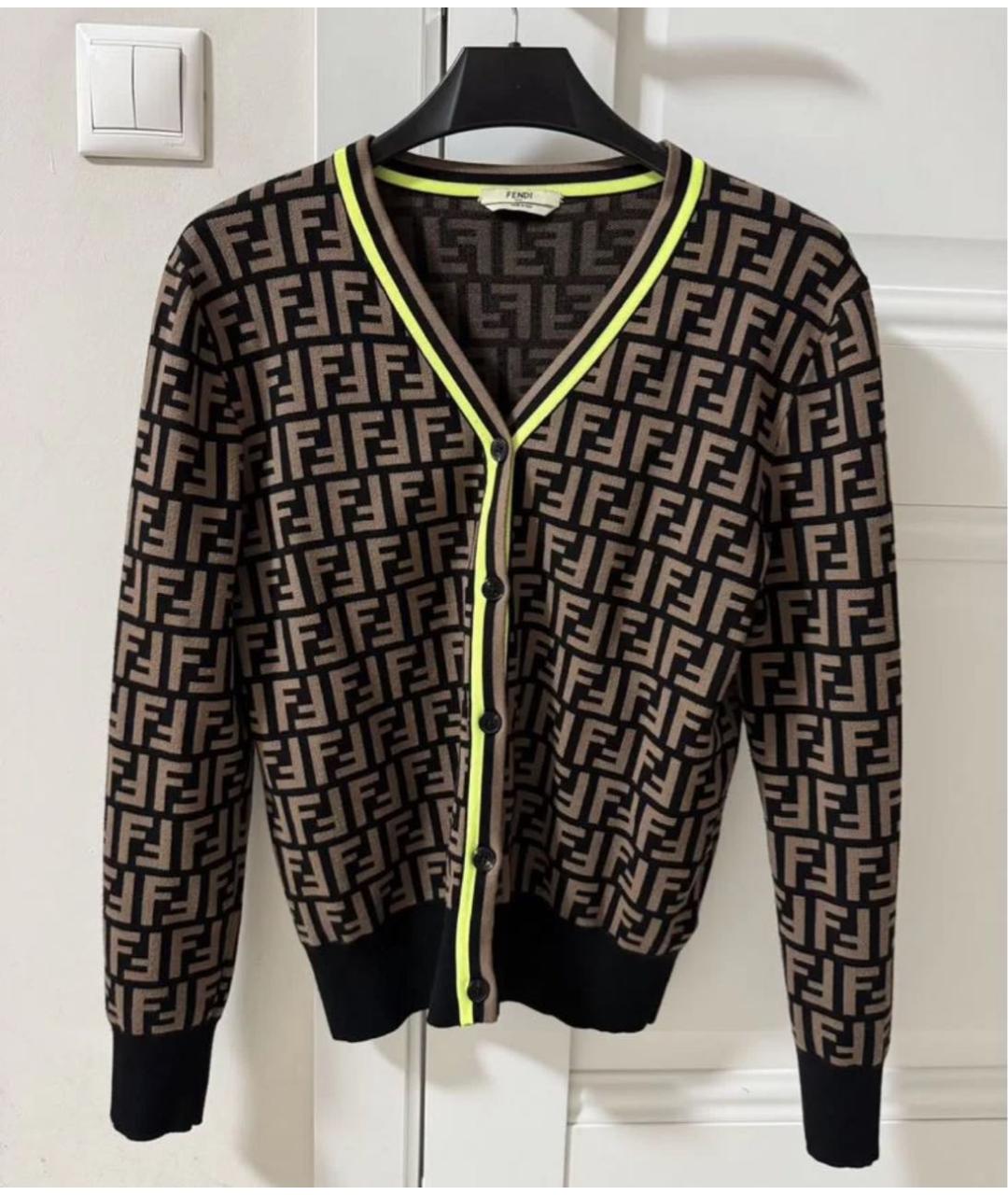 FENDI Мульти вискозный джемпер / свитер, фото 8