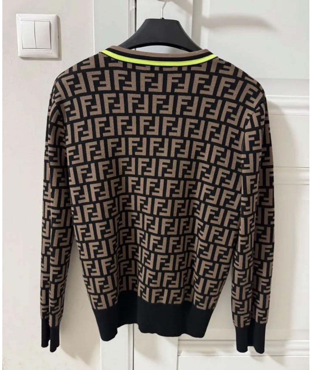 FENDI Мульти вискозный джемпер / свитер, фото 2