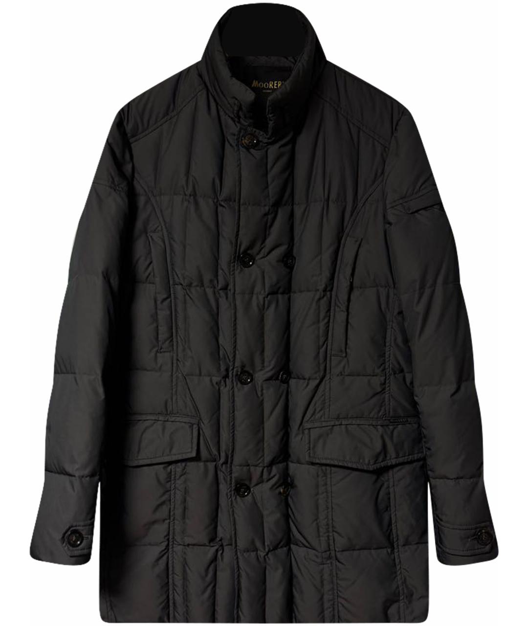 MOORER Антрацитовый полиамидовый пуховик, фото 1