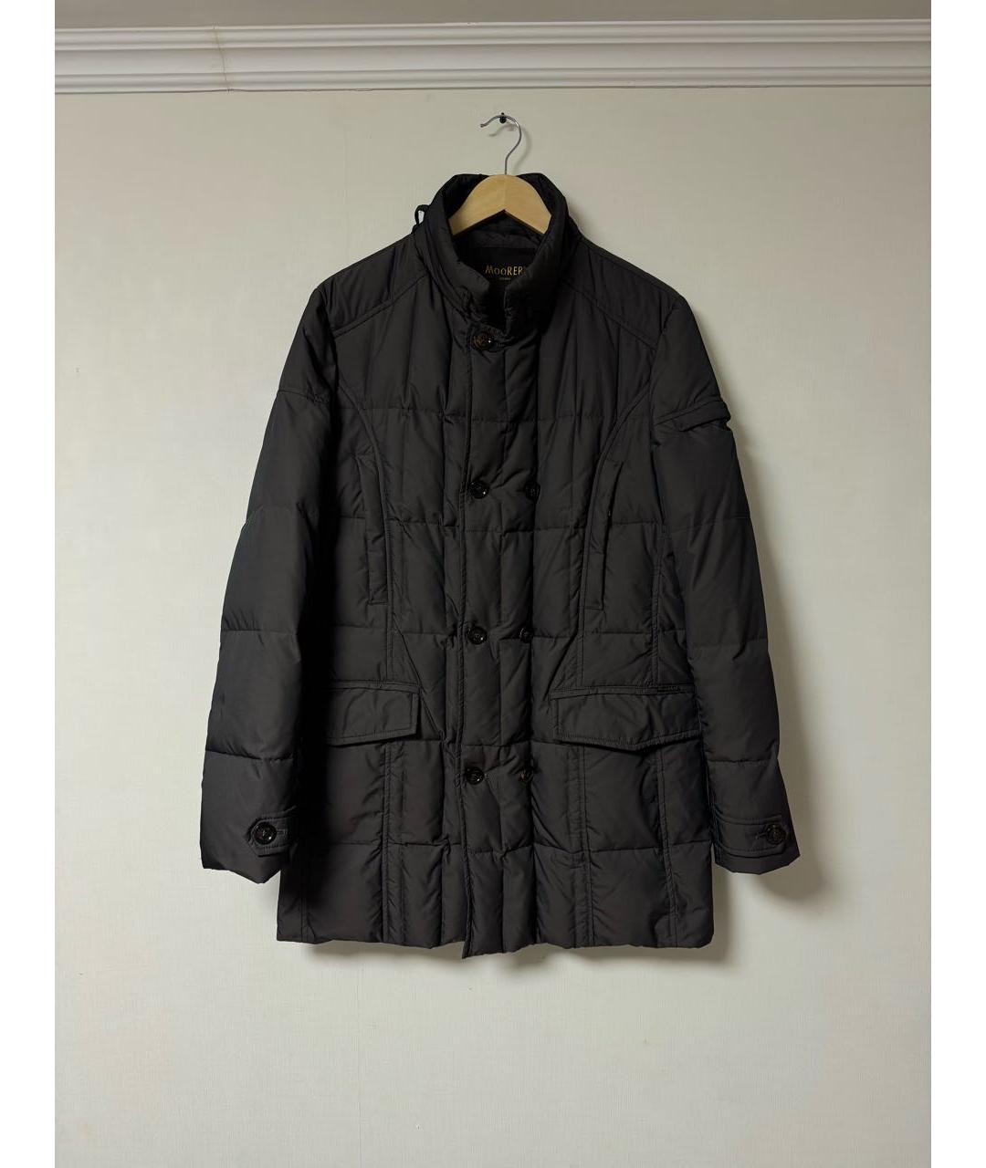 MOORER Антрацитовый полиамидовый пуховик, фото 9