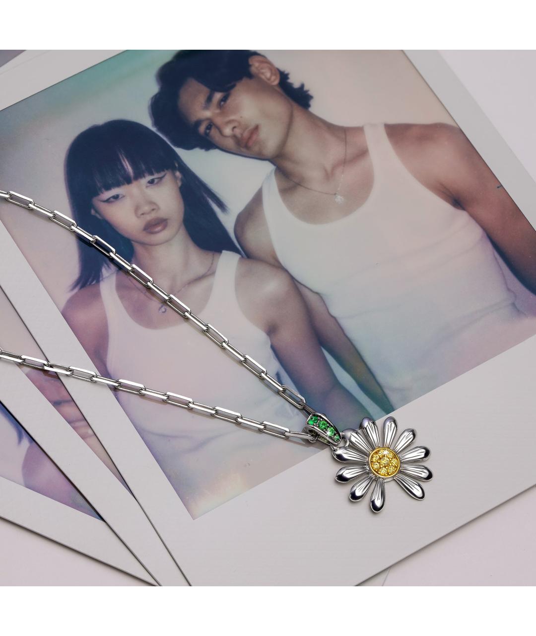 JACOB&CO Белое серебряное колье, фото 3