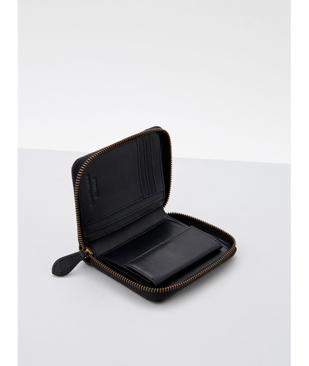 PINKO Черный кожаный кошелек, фото 4