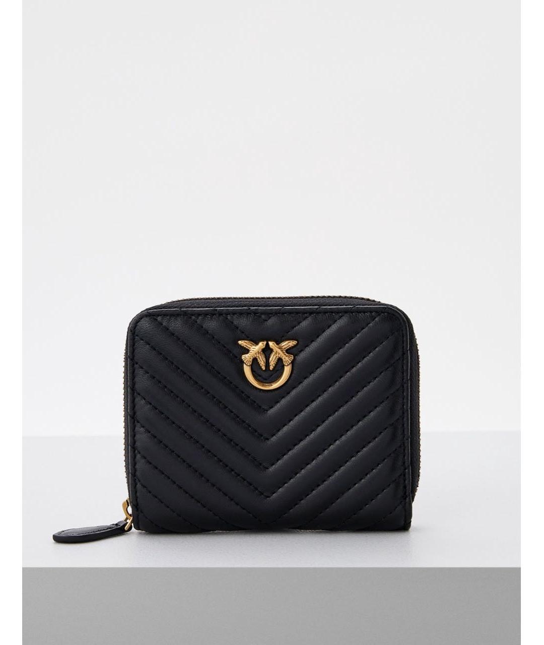 PINKO Черный кожаный кошелек, фото 2