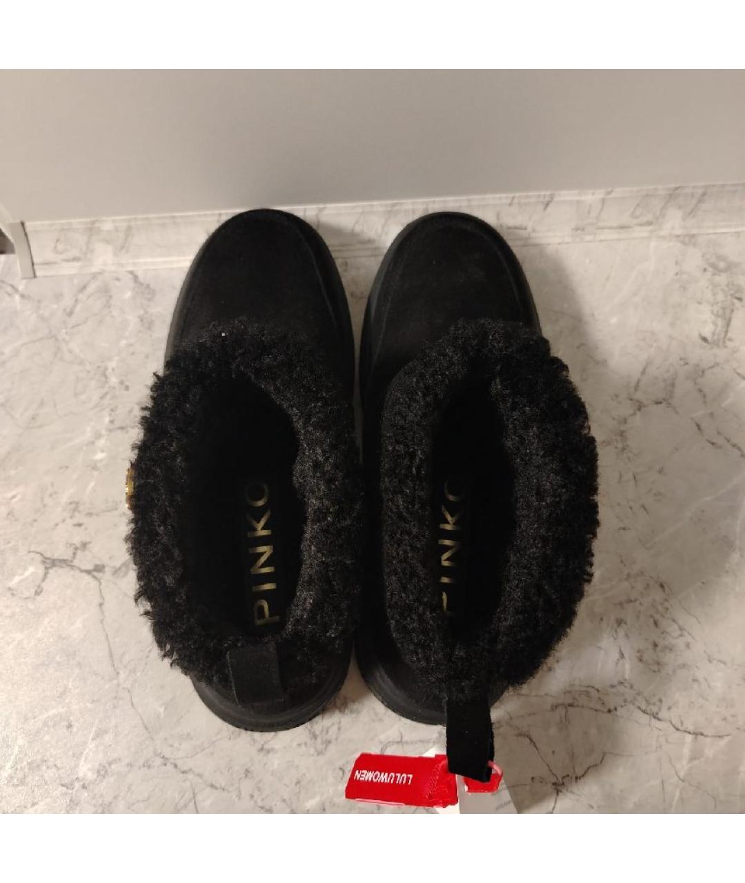 PINKO Черные замшевые ботинки, фото 3