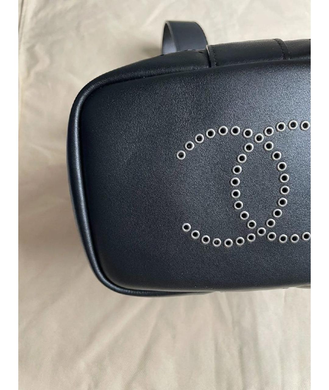 CHANEL Черная кожаная сумка тоут, фото 3