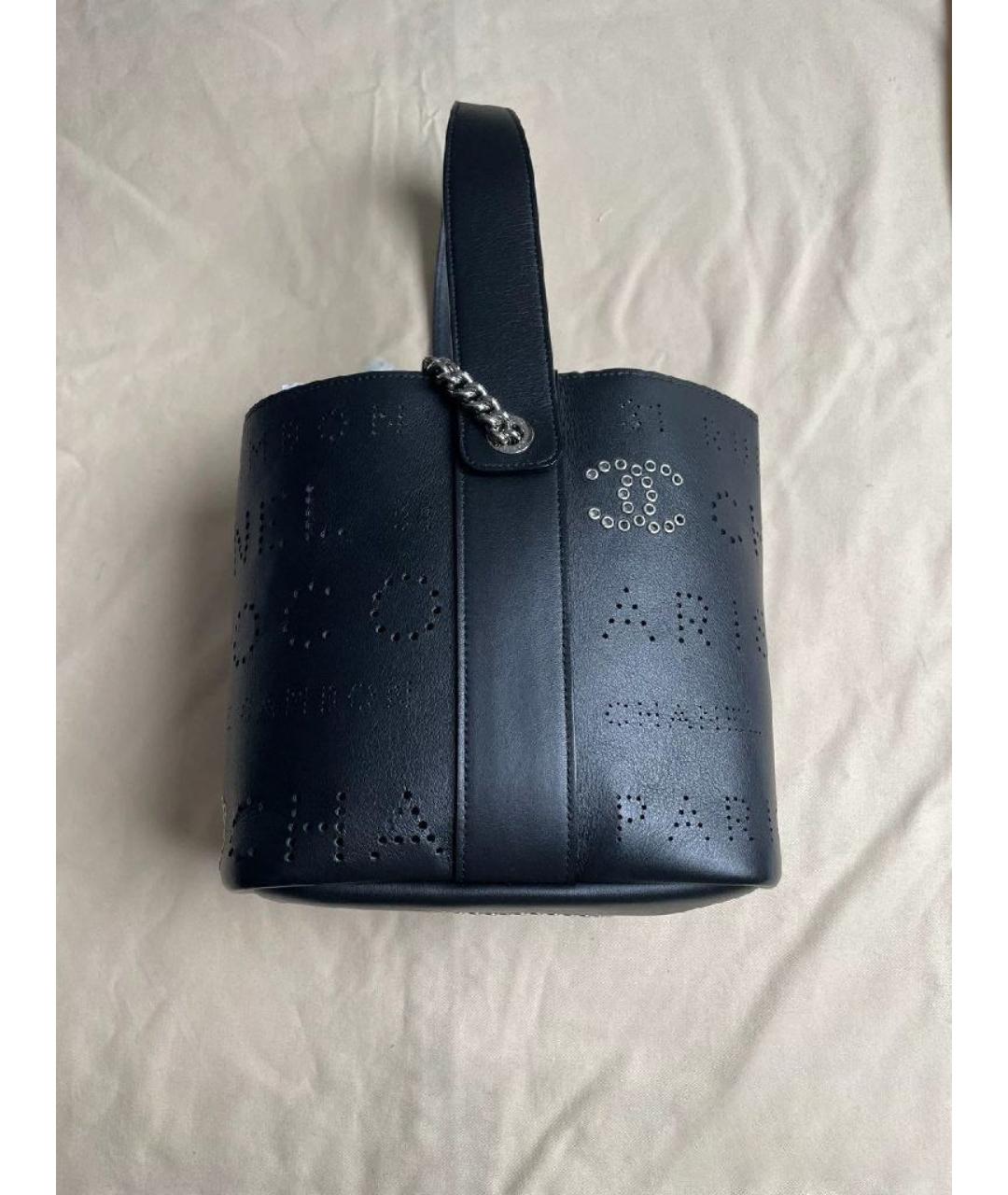 CHANEL Черная кожаная сумка тоут, фото 2