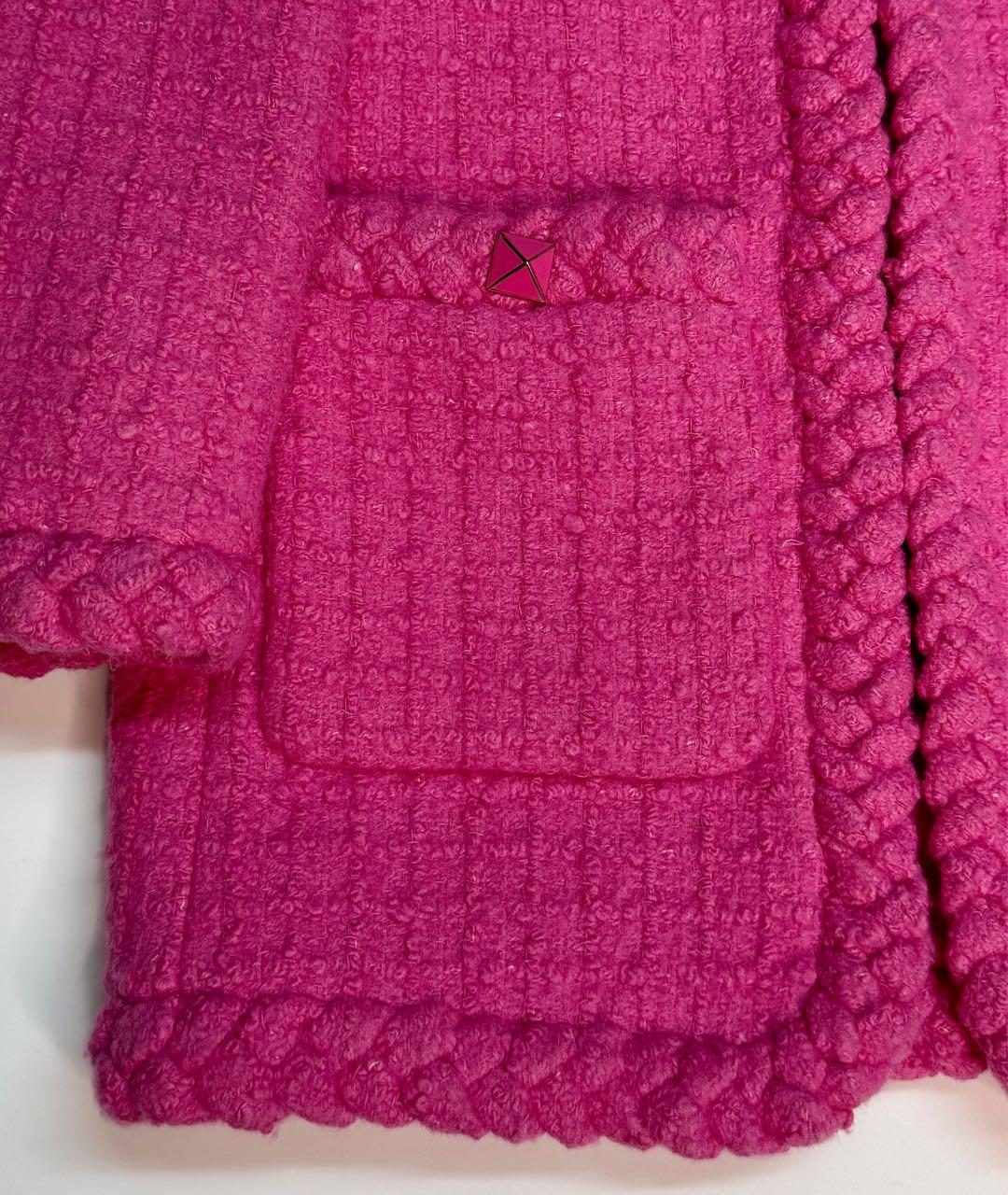 VALENTINO Фуксия полиамидовый жакет/пиджак, фото 4