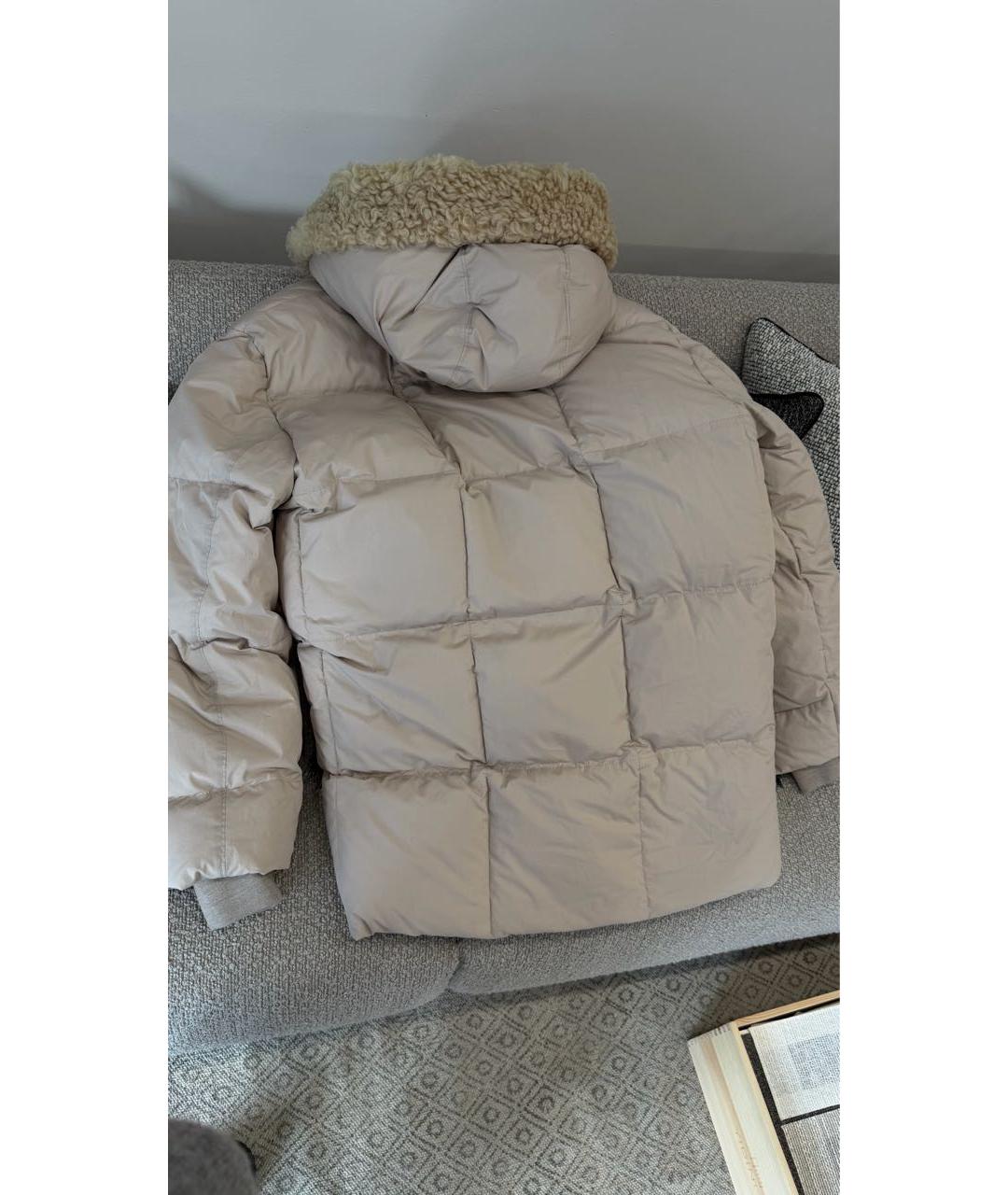 PRADA Бежевая полиэстеровая куртка, фото 2