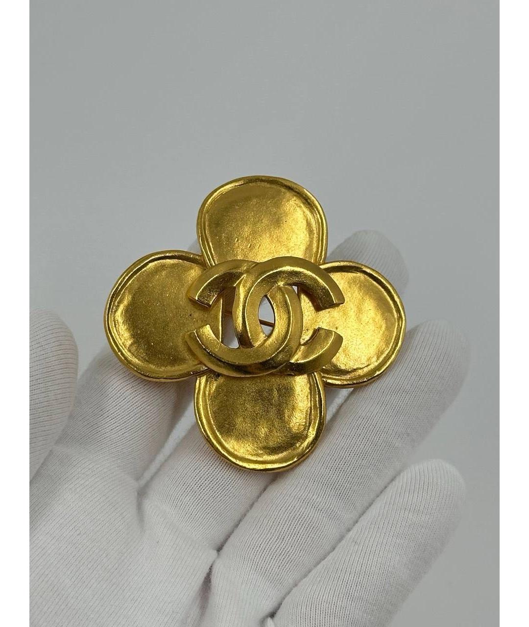 CHANEL Золотая позолоченная булавка / брошь, фото 4