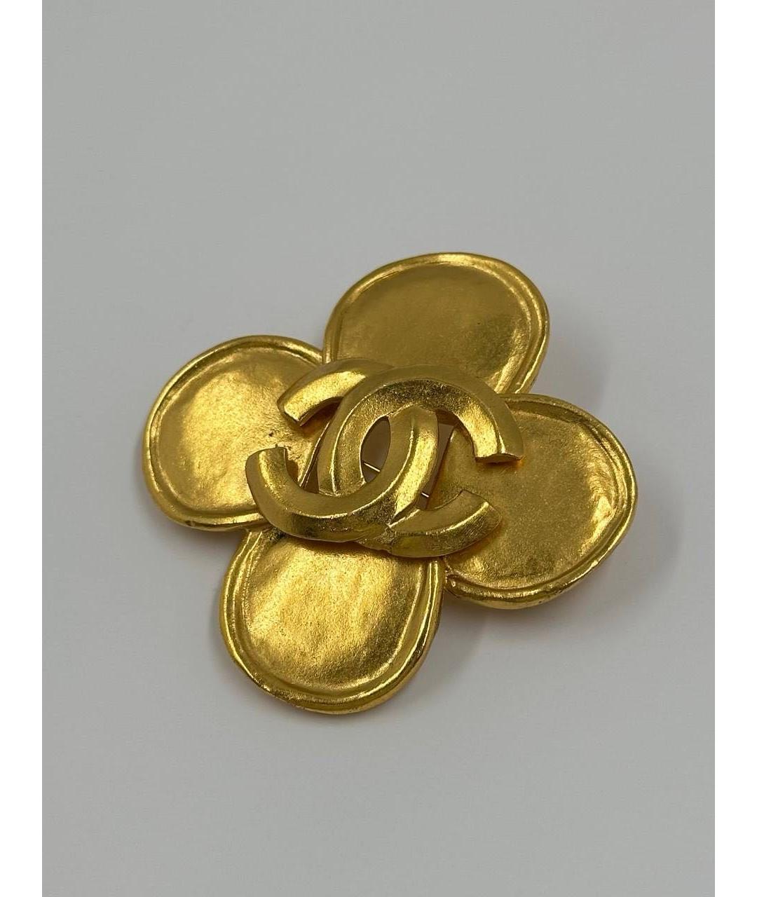 CHANEL Золотая позолоченная булавка / брошь, фото 2