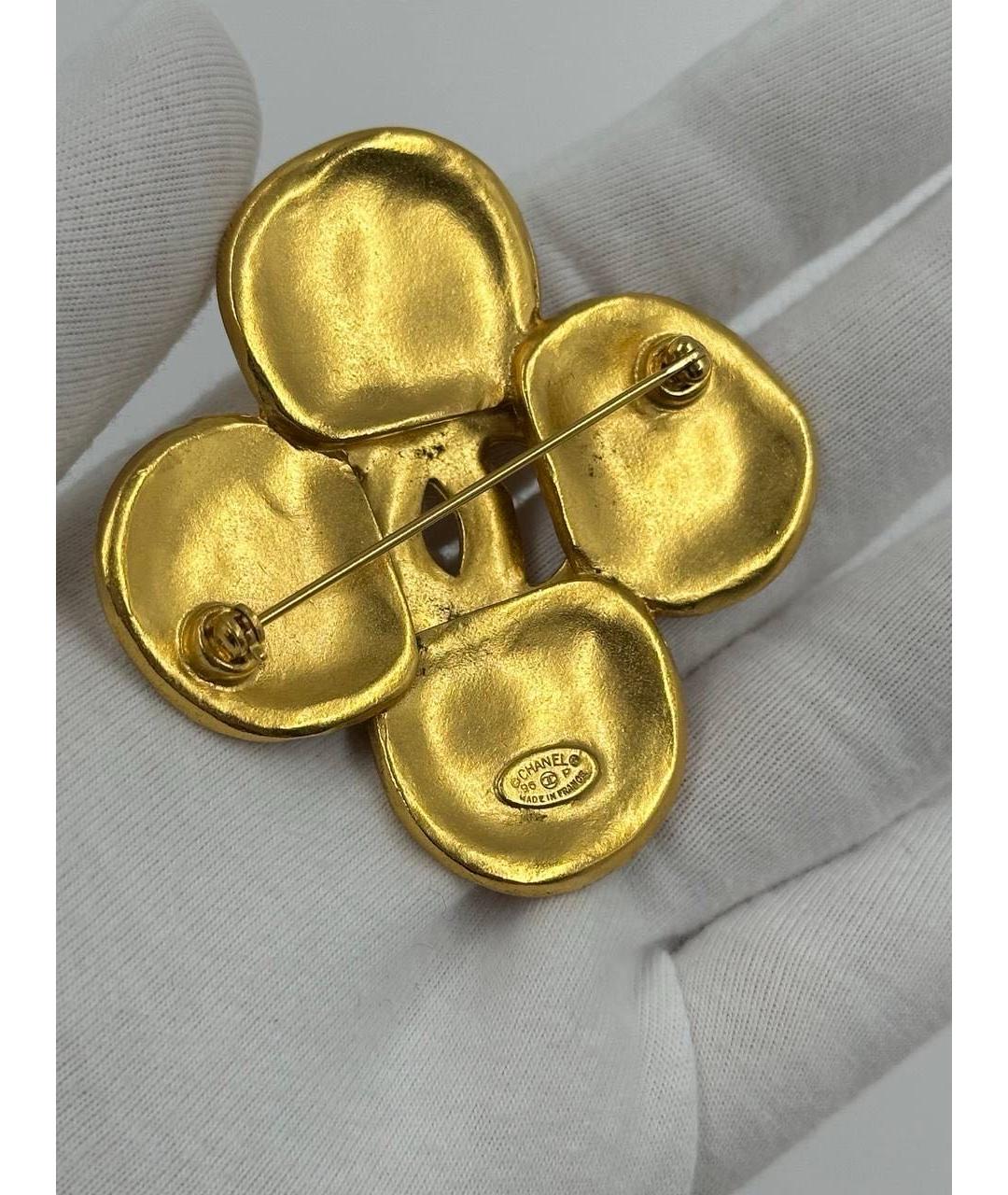 CHANEL Золотая позолоченная булавка / брошь, фото 5
