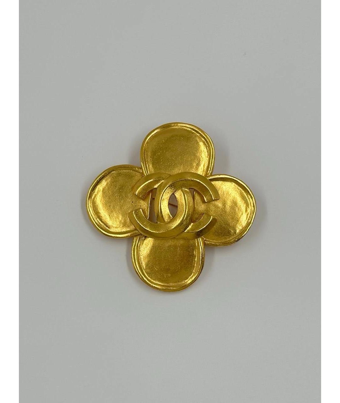 CHANEL Золотая позолоченная булавка / брошь, фото 6