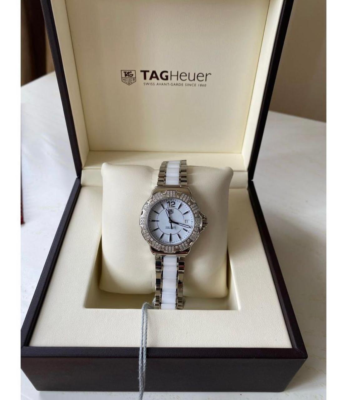 TAG HEUER Белые керамические часы, фото 2