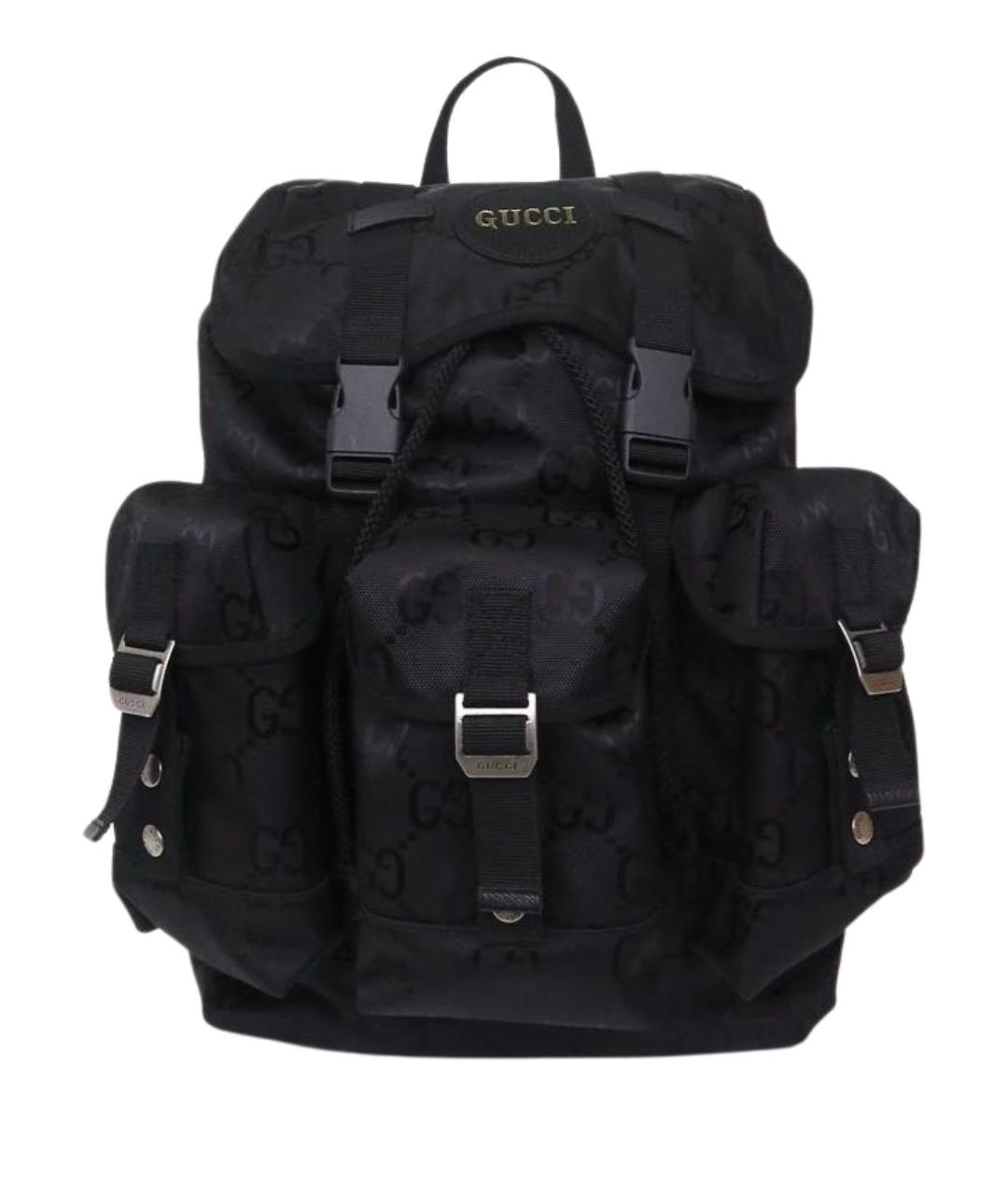 GUCCI Черный тканевый рюкзак, фото 1