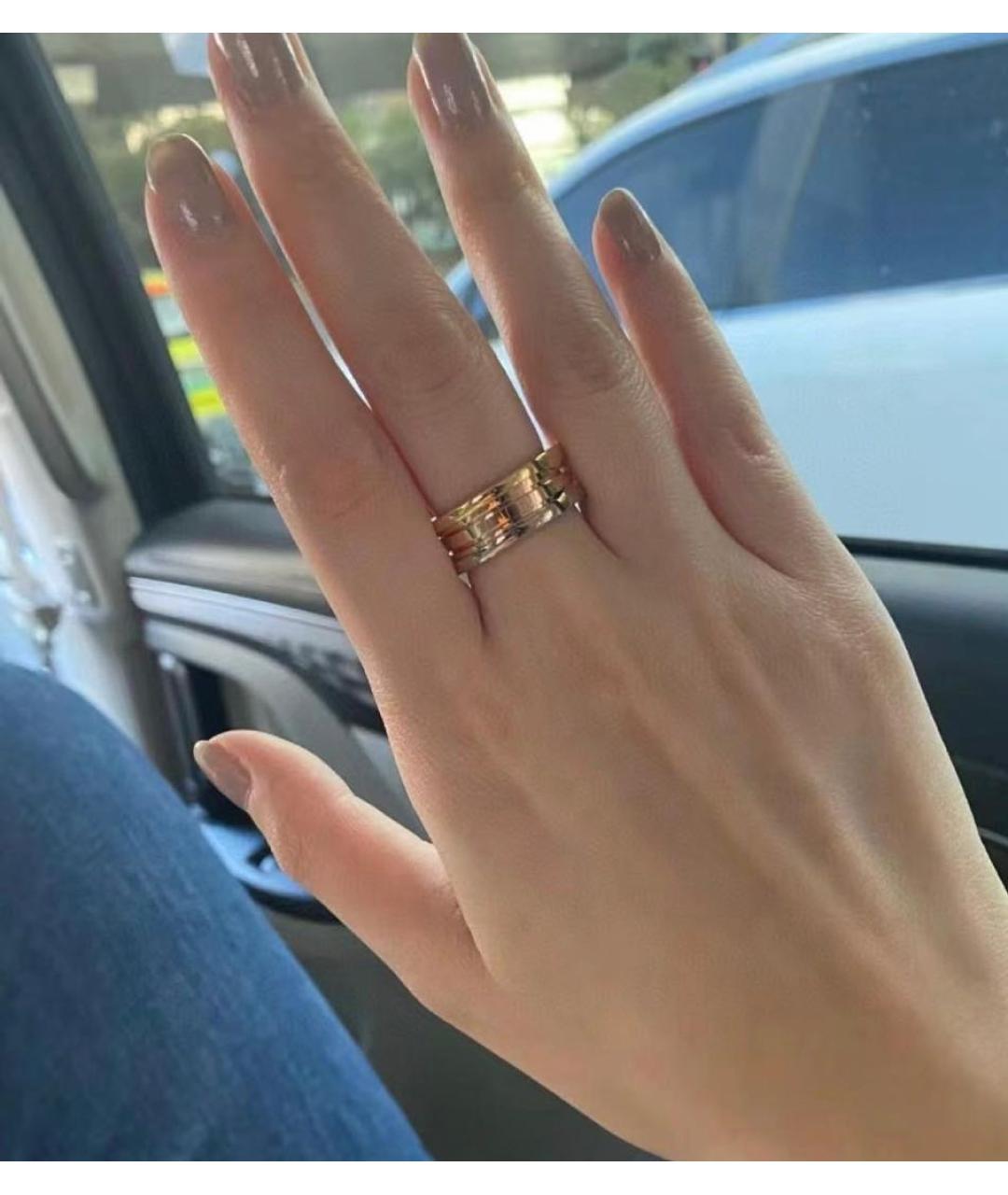 BVLGARI Желтое кольцо из белого золота, фото 2