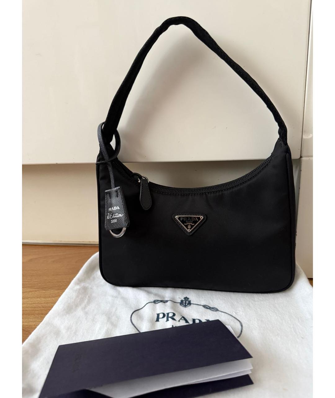 PRADA Черная сумка с короткими ручками, фото 8