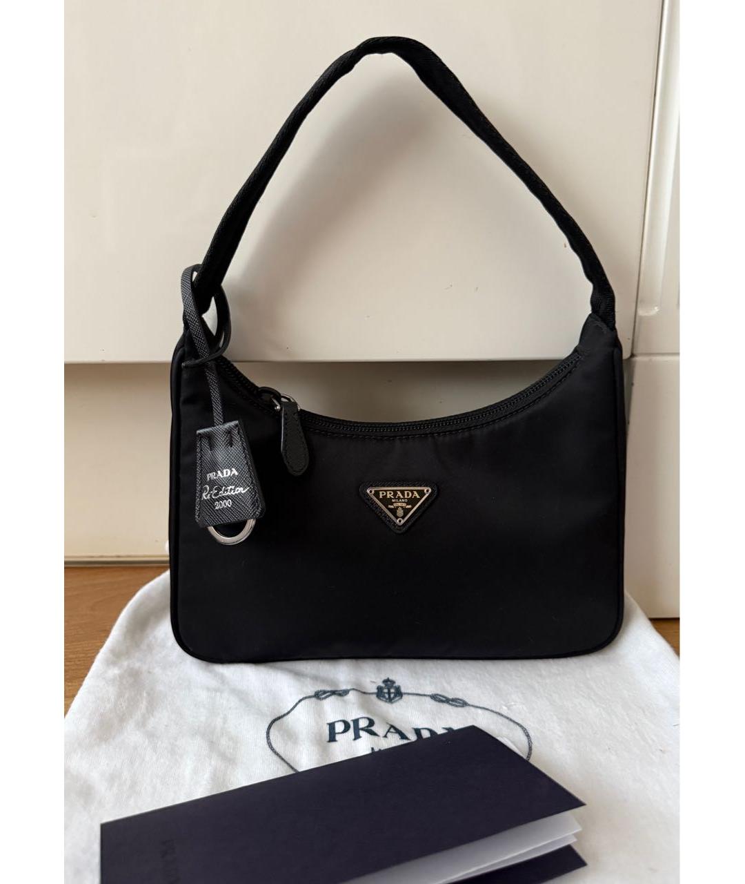PRADA Черная сумка с короткими ручками, фото 9