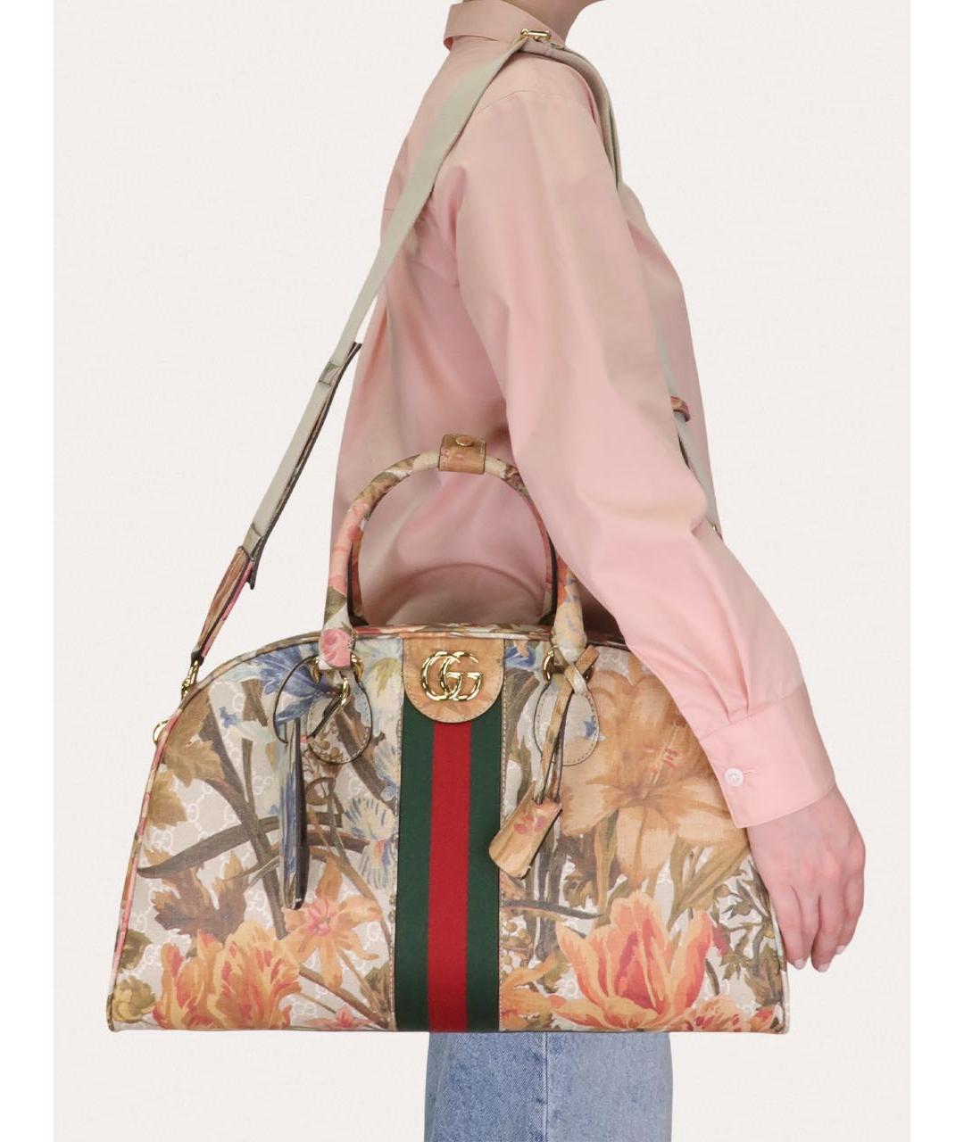 GUCCI Мульти кожаная сумка с короткими ручками, фото 6