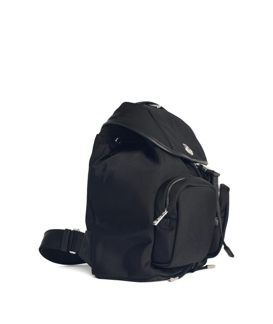 MONCLER Черный синтетический рюкзак, фото 3