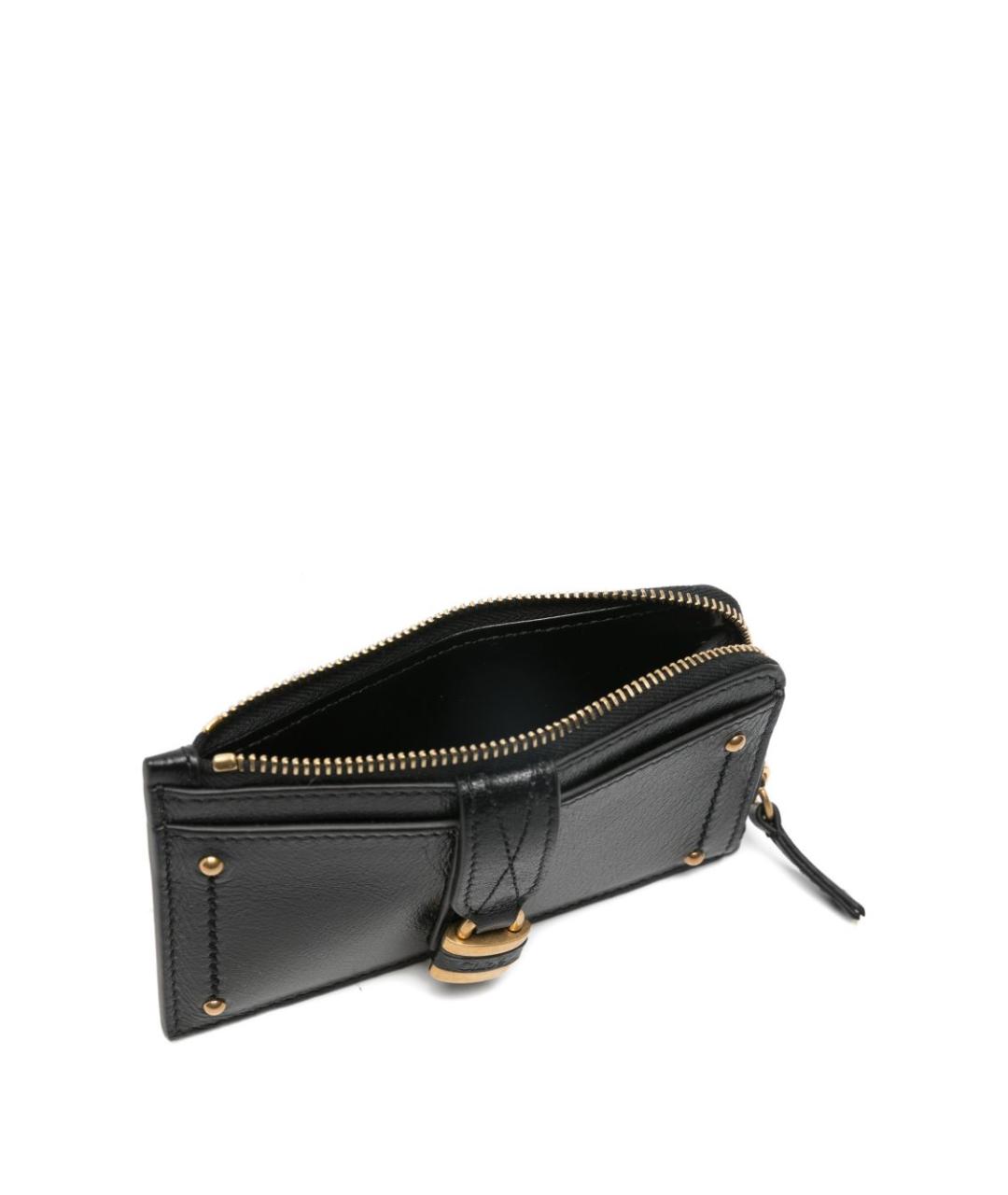 CHLOE Черный кожаный кошелек, фото 2