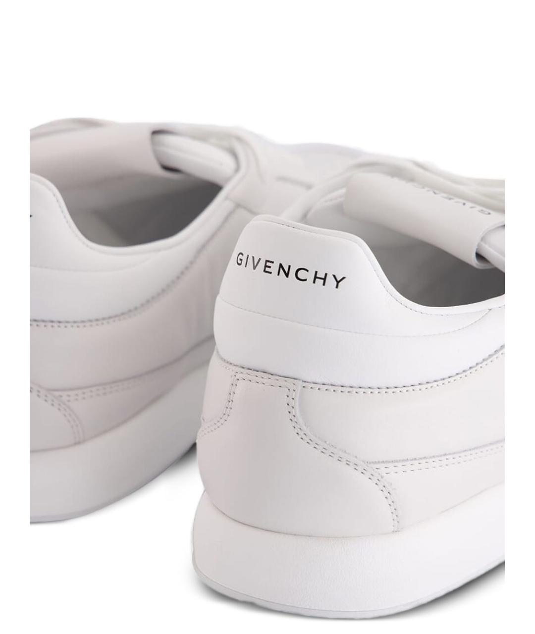 GIVENCHY Белые кожаные низкие кроссовки / кеды, фото 5