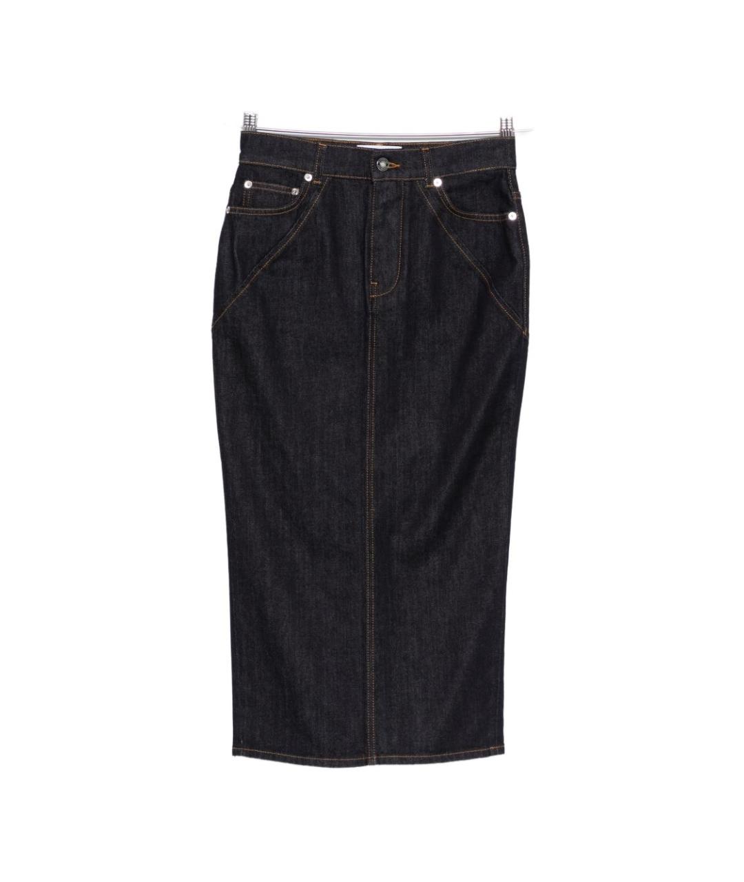 GIVENCHY Синяя деним юбка миди, фото 1