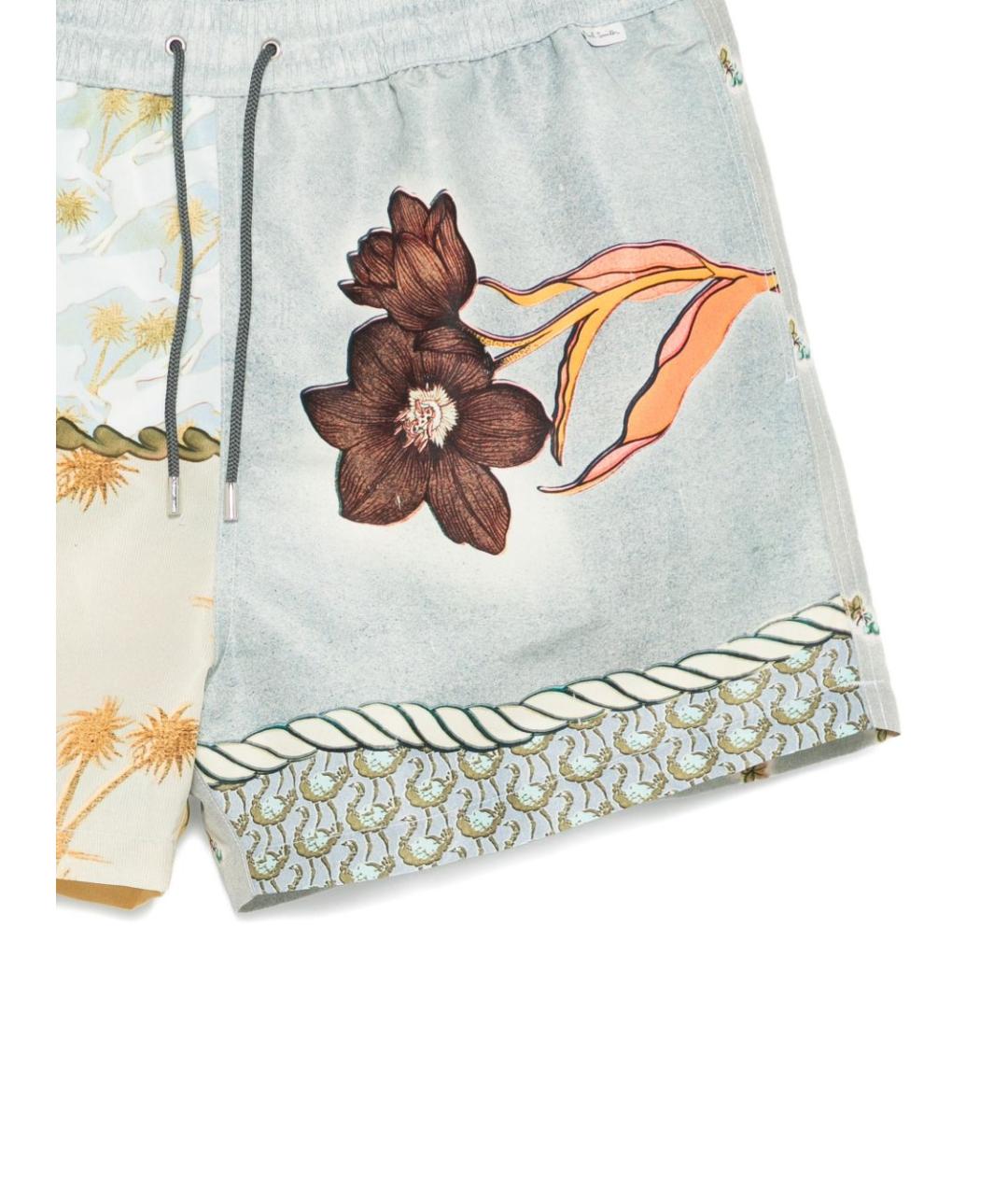 PAUL SMITH Голубые полиэстеровые плавки, фото 2