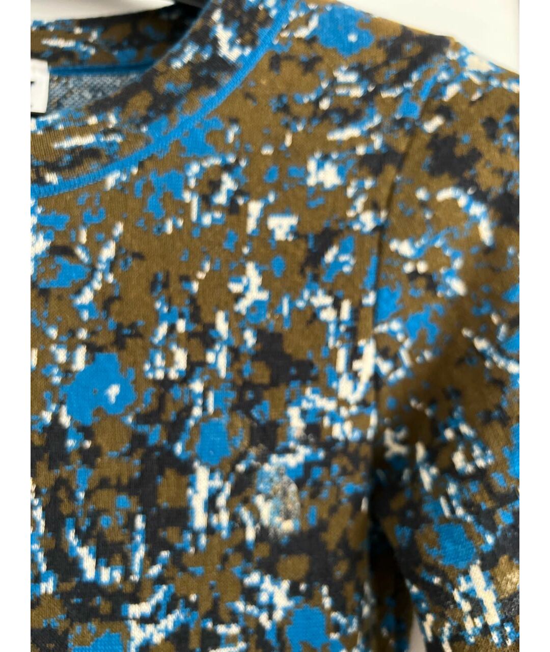 M MISSONI Синее хлопко-эластановое платье, фото 4
