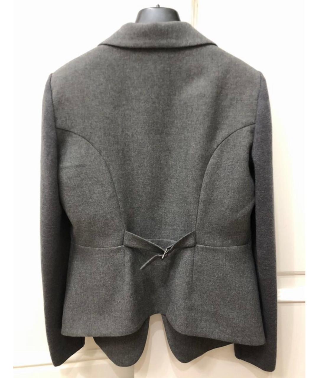 SPORT MAX CODE Серый шерстяной жакет/пиджак, фото 2