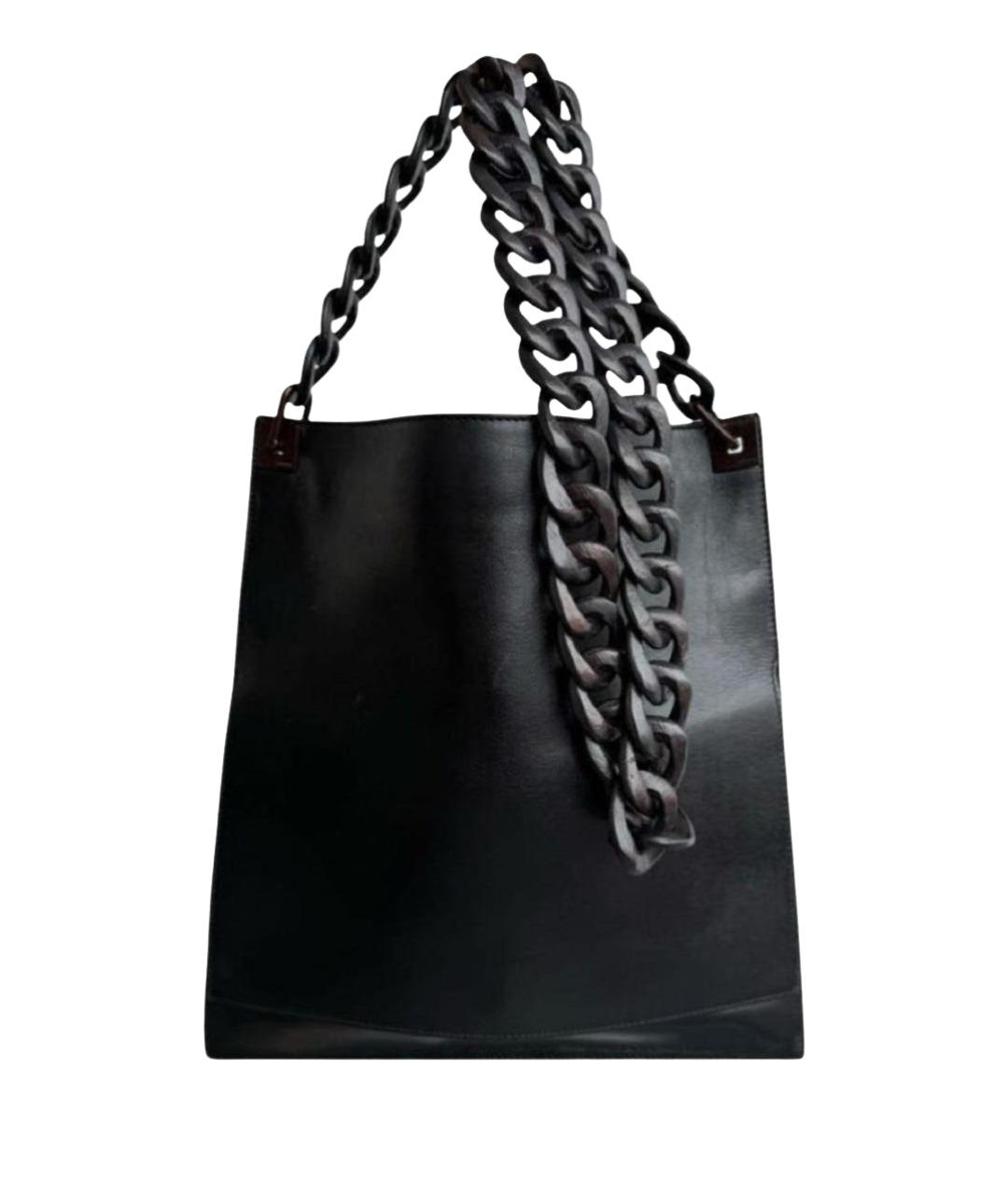 GUCCI Черная кожаная сумка через плечо, фото 1