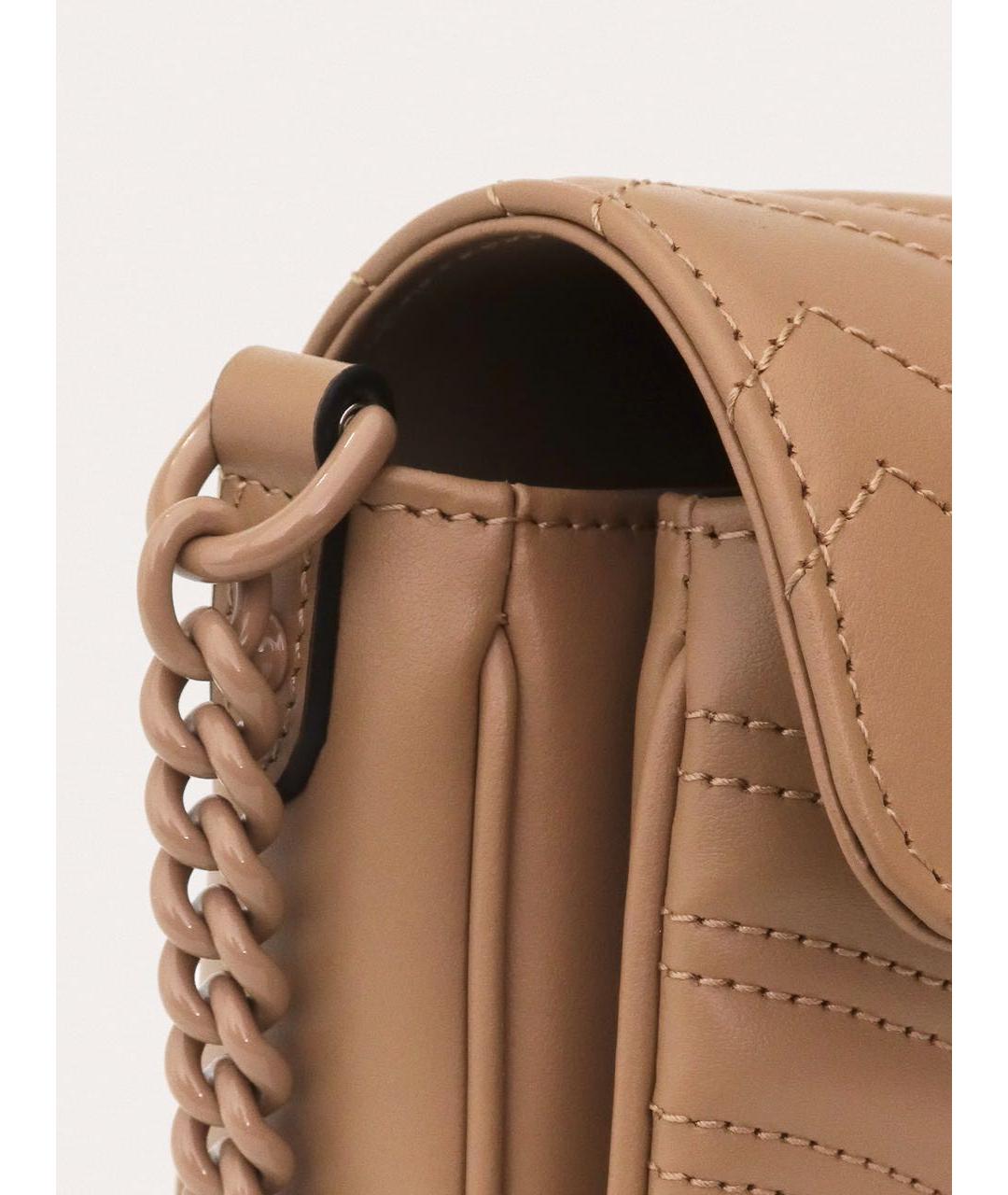 GUCCI Бежевая кожаная сумка через плечо, фото 4