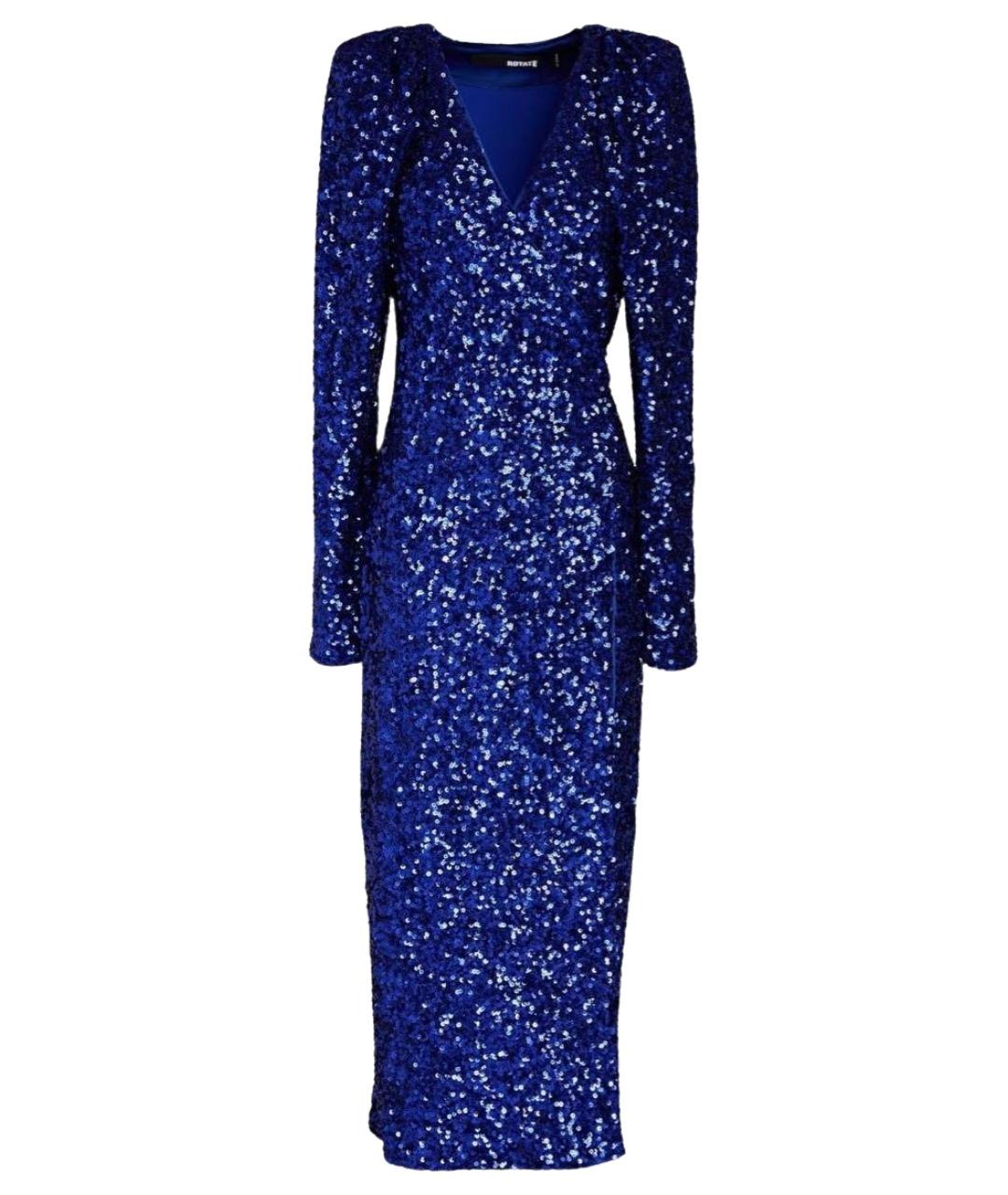 ROTATE Синее полиэстеровое вечернее платье, фото 1