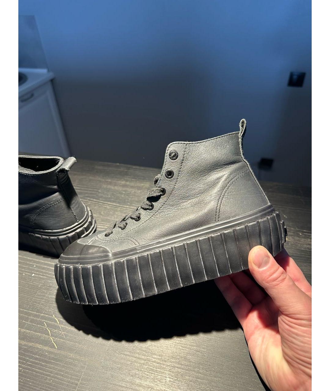 DIESEL Черные кожаные ботинки, фото 8