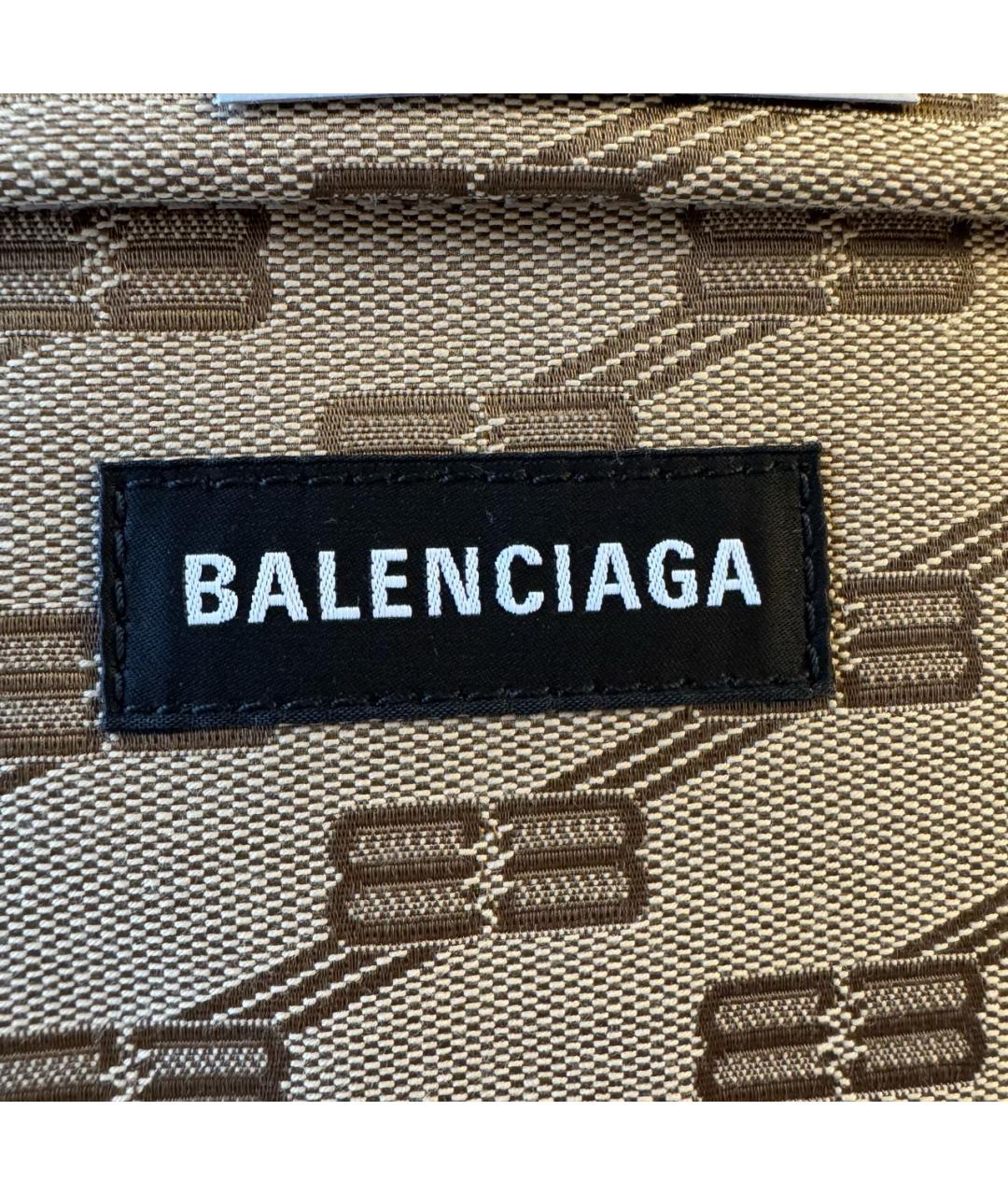 BALENCIAGA Бежевый тканевый рюкзак, фото 5