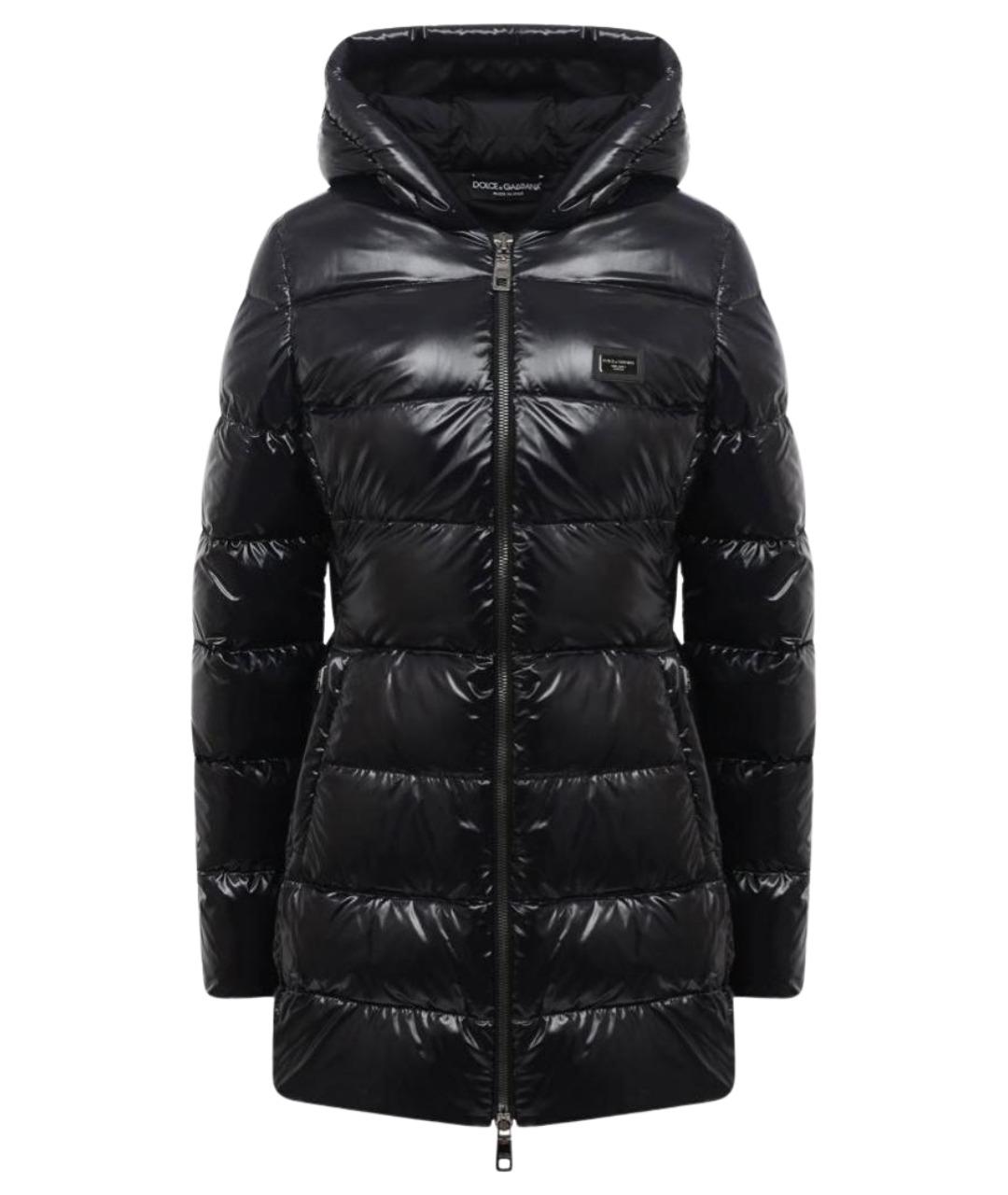 DOLCE&GABBANA Черный пуховик, фото 1