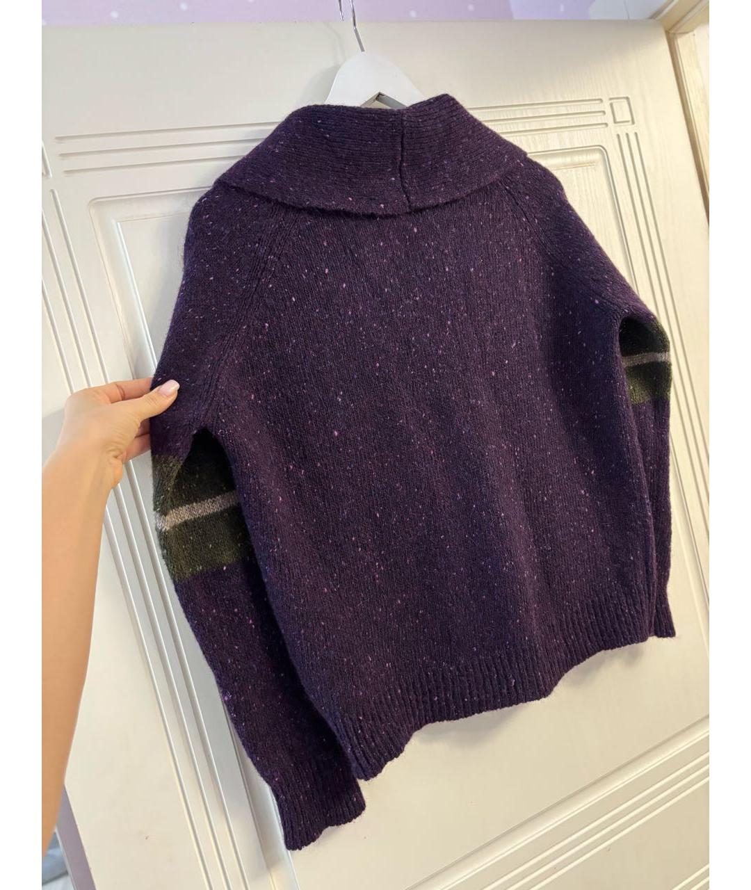 ROCHAS Фиолетовый шерстяной джемпер / свитер, фото 2