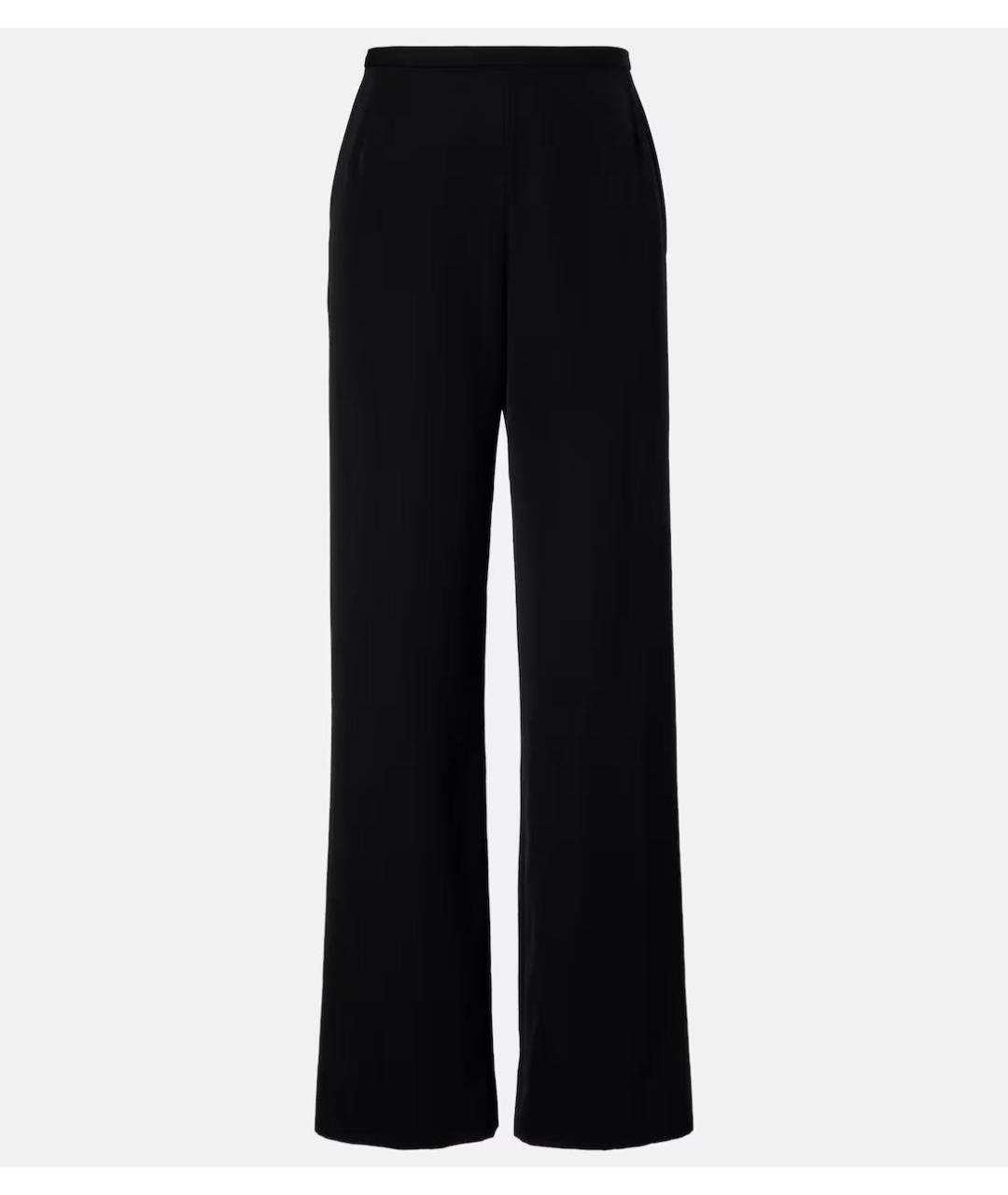 THE ROW Черные шелковые прямые брюки, фото 5