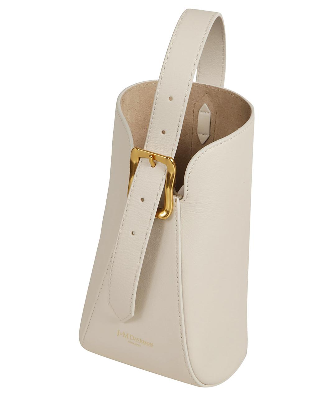 J&M Davidson Белая кожаная сумка тоут, фото 3