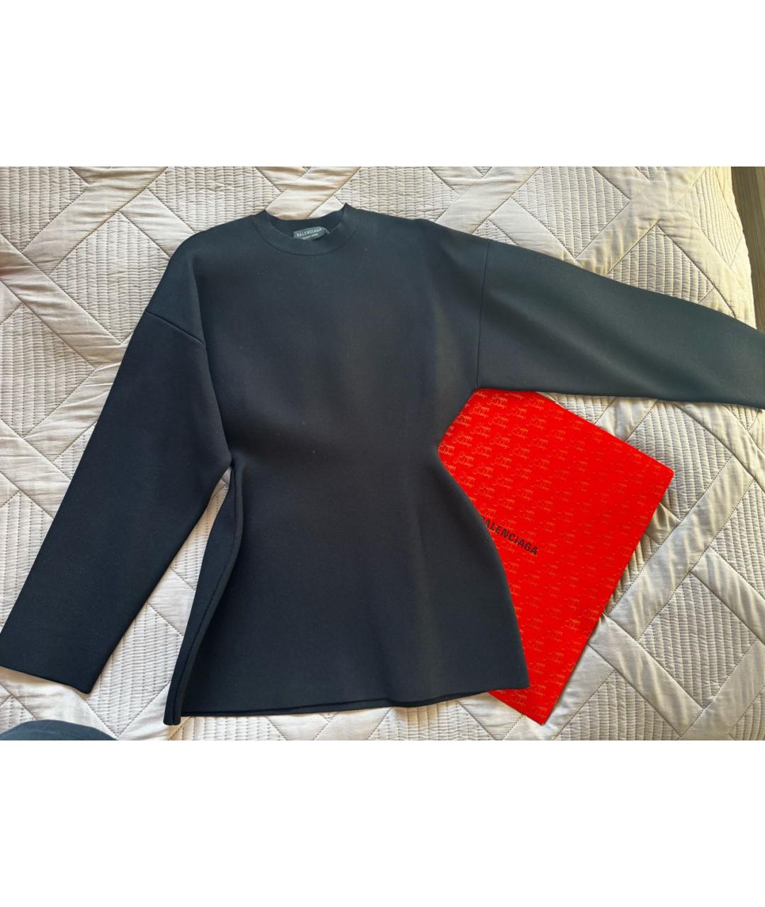 BALENCIAGA Черное вискозное повседневное платье, фото 5