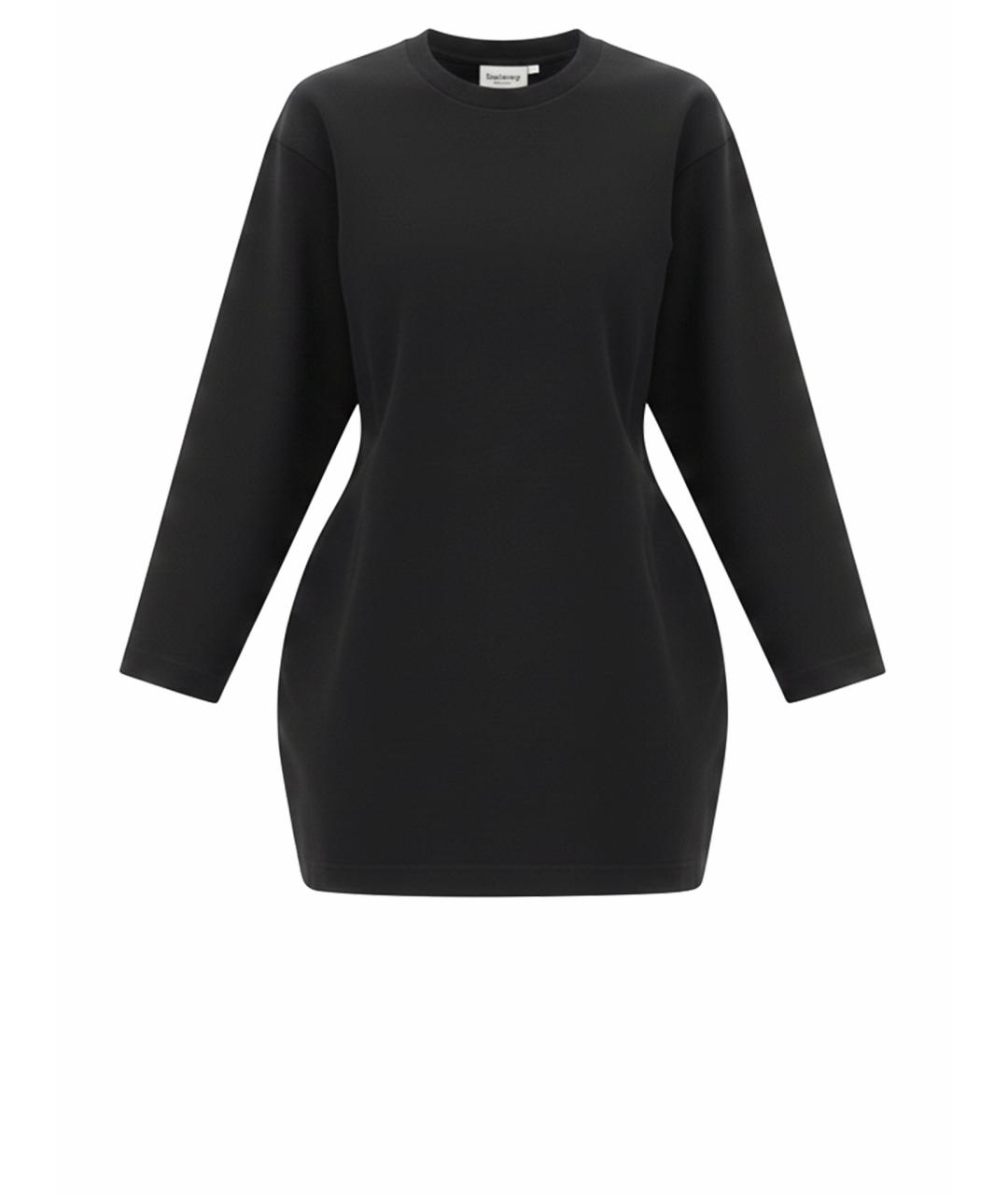 BALENCIAGA Черное вискозное повседневное платье, фото 1