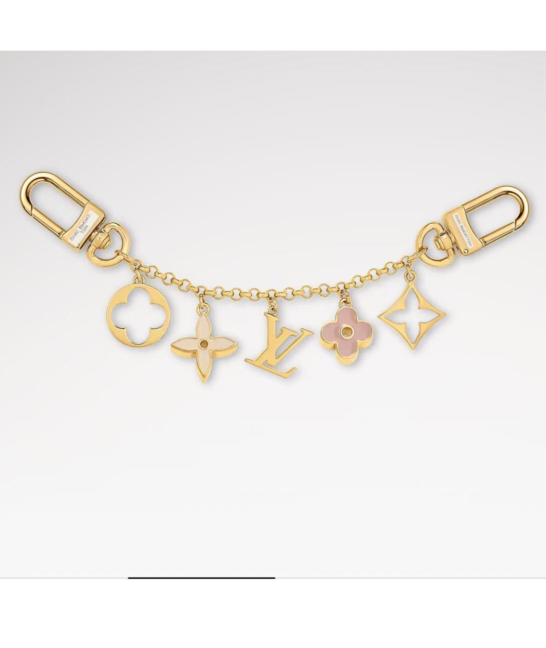 LOUIS VUITTON Золотой брелок, фото 3