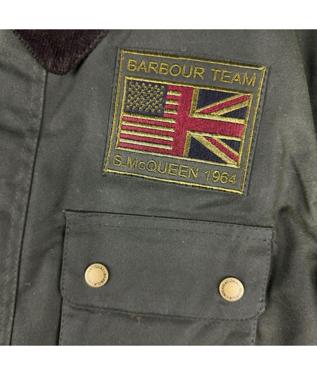 BARBOUR Антрацитовая хлопковая куртка, фото 3