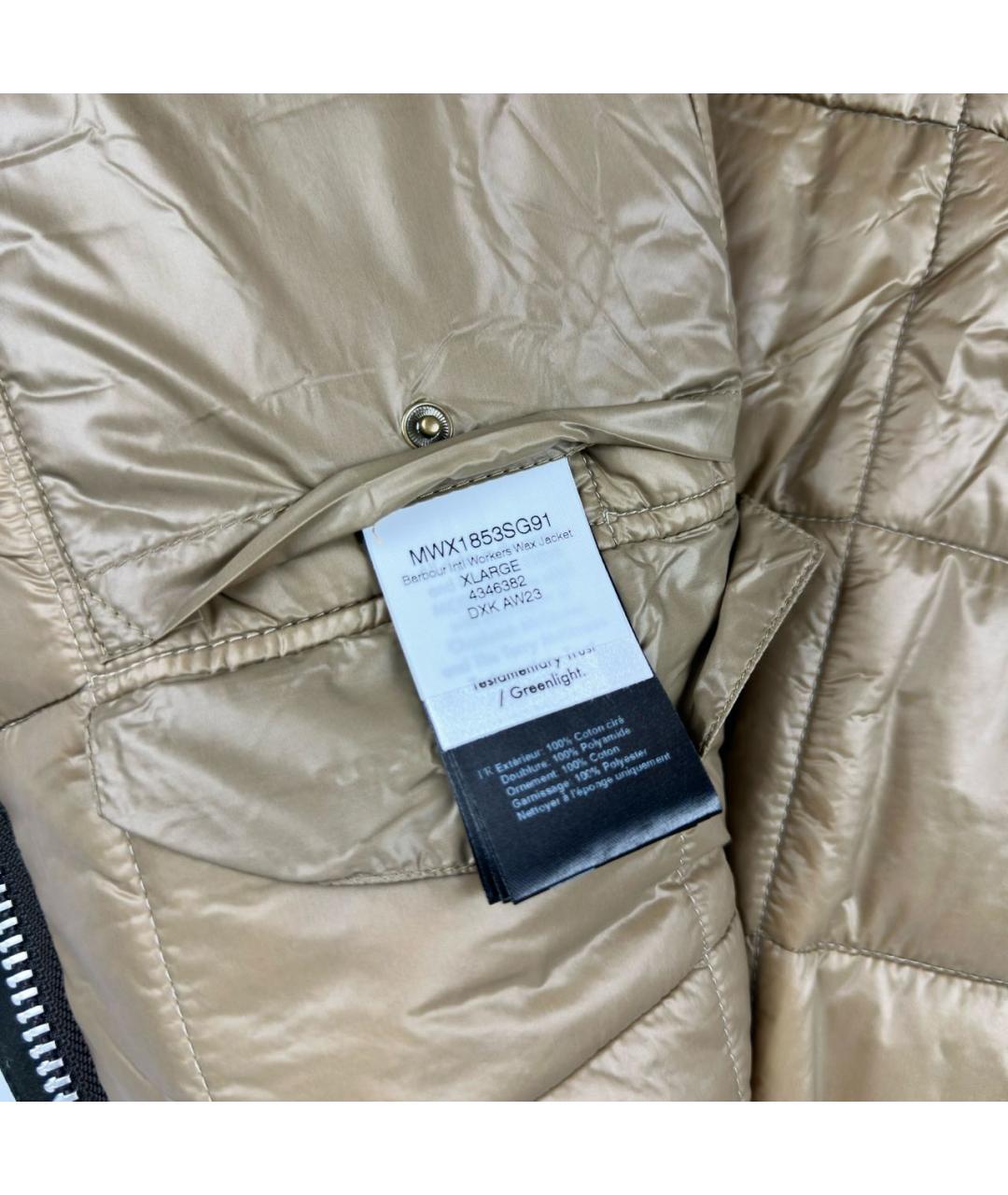 BARBOUR Антрацитовая хлопковая куртка, фото 7