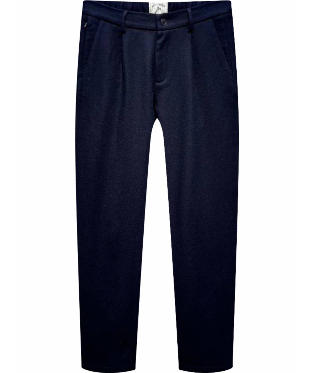 MC2 SAINT BARTH Черные шерстяные классические брюки, фото 1