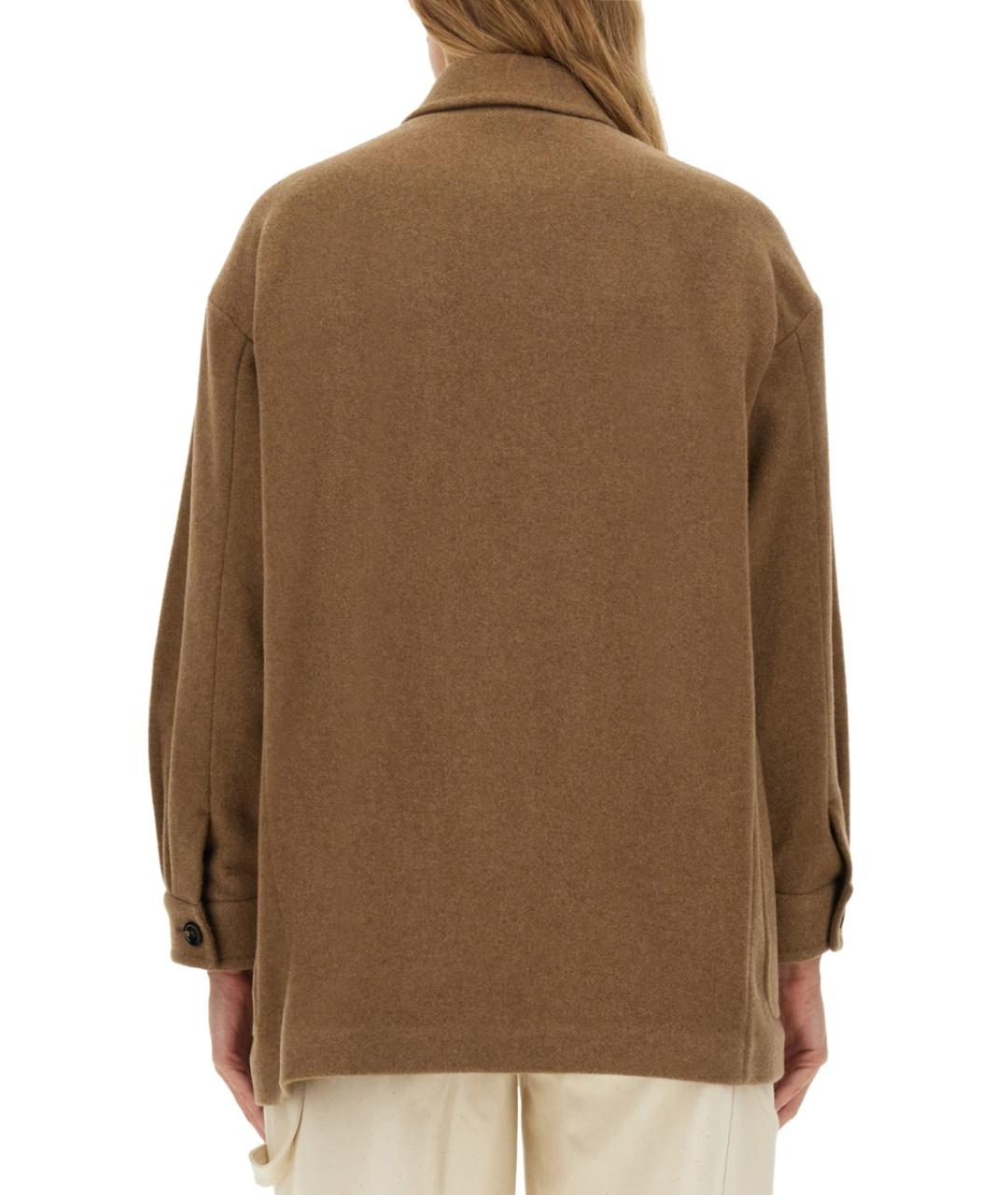 MAX MARA Коричневая шерстяная куртка, фото 3