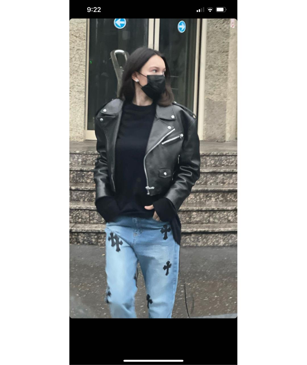 MAGDA BUTRYM Черная кожаная куртка, фото 4