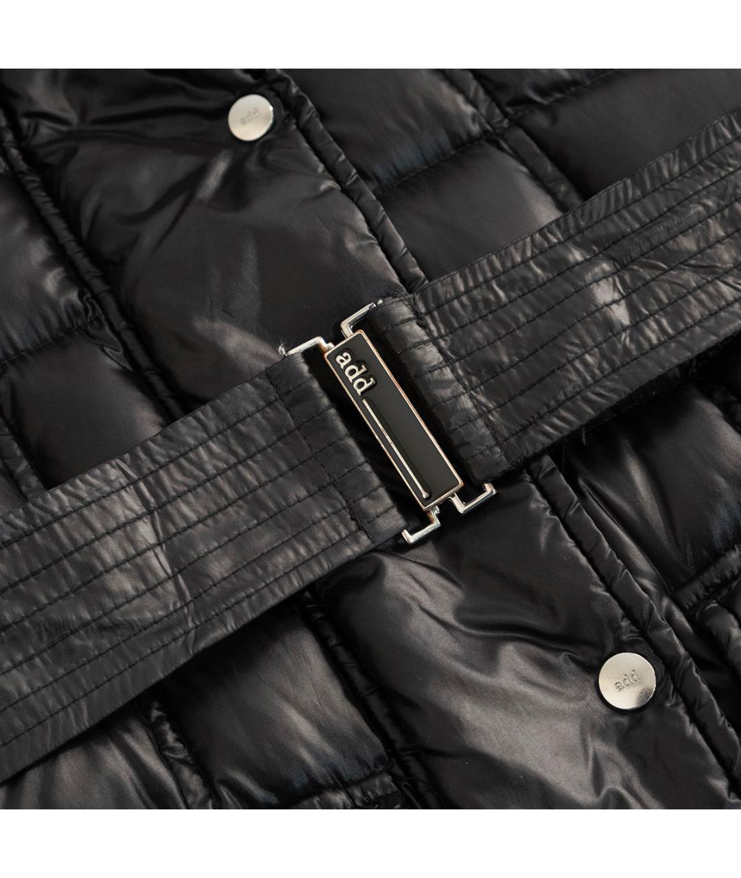 ADD Черный полиамидовый пуховик, фото 4